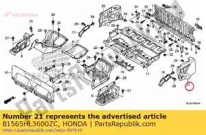 honda 81565HL3600ZC set di copertine, l. lato del letto (wl) *type1* - Il fondo