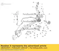 2B002997, Piaggio Group, przedni przewód hamulcowy hecu zacisk abs aprilia tuono v4 1100 (usa) tuono v4 1100 (usa) e5 tuono v4 1100 rr (apac) zd4ke000 zd4keu zd4kg000 zd4kga00 zd4kgb zd4kgb00 zd4kgu zd4kgu00 zd4kgua0 zd4kgua1 zd4kza00 zd4kzb00 zd4kzu 1000 1100 2017 2018 2019 2020 2021 2022, Nowy