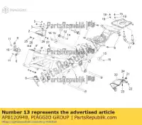 AP8120948, Piaggio Group, escapamento de borracha aprilia  mana na rs zd4rc000, zd4rca00, zd4rc001, zd4rcc00 zd4rcb00, zd4rcc01, zd4rce00 250 850 1995 1996 1997 1998 1999 2000 2001 2007 2008 2009 2010 2011 2016, Novo