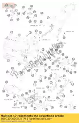 Ici, vous pouvez commander le support moteur droit 03 auprès de KTM , avec le numéro de pièce 60003006000: