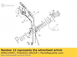 Aprilia AP8214097, Câble d'accélérateur avec / séparateur, OEM: Aprilia AP8214097