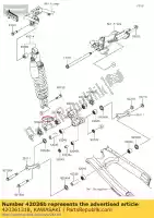 420361318, Kawasaki, sleeve kawasaki klx  r s e t es f sf w g klx250r klx300r d tracker klx250 klx250s 300 250 125 , New