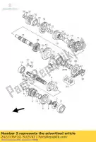 2422136F10, Suzuki, marcia, 2a guida suzuki rm 125 2004 2005 2006 2007 2008, Nuovo