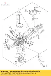 Ici, vous pouvez commander le carburateur assy auprès de Suzuki , avec le numéro de pièce 1322038E10: