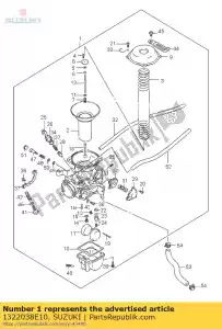 Suzuki 1322038E10 conjunto de carburador - Lado inferior