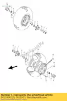 5411004210, Suzuki, hub, front suzuki lt 50 2000 2001 2002 2003 2004 2005, New