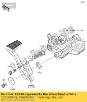 132360173, Kawasaki, levier-comp, pédale de frein kawasaki gtr  c a e 1400gtr abs zg1400 kact 1400 , Nouveau