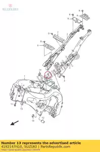 Suzuki 4192147H10 perno, cárter - Lado inferior