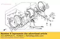 33130MM2671, Honda, socket comp hoofd honda cmx rebel c vt shadow cmx450c vt1100c 450 1100 , Nieuw