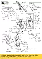 390621256, Kawasaki, refroidissement de tuyau, radiateur zx600-c1 kawasaki gpx gpz klr kx vn zz r 125 250 500 600 2000 1985 1986 1987 1988 1989 1990 1991 1992 1993 1994 1995 1996 1997 1998 1999 2000 2001 2002 2003 2004 2005 2006 2008 2009 2010 2011 2012 2013 2014, Nouveau