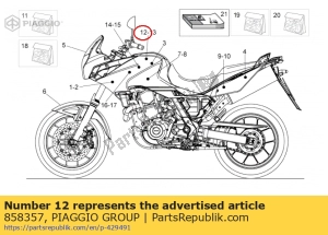 aprilia 858357 aufkleber rh aprilia - Unterseite