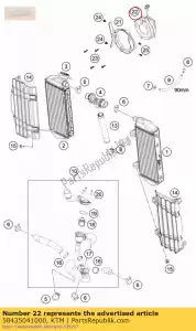 ktm 58435041000 fan cpl. 12v lc4 2000 - Bottom side