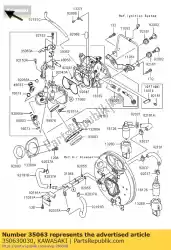 Ici, vous pouvez commander le rester vn1600-a1 auprès de Kawasaki , avec le numéro de pièce 350630030: