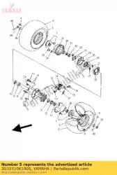 Ici, vous pouvez commander le pneu auprès de Yamaha , avec le numéro de pièce 2D32510K1900: