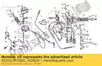 50352HM7000, Honda, klem, brk kabel honda trx400fw fourtrax foreman trx450es es trx450fe 400 450 , Nieuw