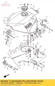 Yamaha 992260018000 embleem, yamaha (3tj) - Onderkant