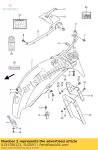 suzuki 0151706123 tornillo - Lado inferior