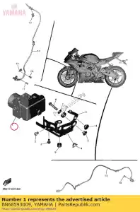 yamaha BN68593009 bunda unidade hidráulica - Lado inferior