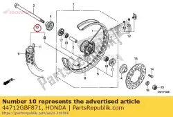 Ici, vous pouvez commander le chambre à air, pneu (bridgestone) auprès de Honda , avec le numéro de pièce 44712GBF871: