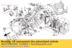 Honda 38207MN5000 écrou, support, 5 mm - La partie au fond