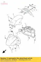 Aqui você pode pedir o pára-choque interno em Yamaha , com o número da peça 5DSF15520100: