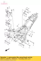 B04F111000P0, Yamaha, Frame comp. yamaha  mt 320 660 2016 2017 2018 2019, Nieuw