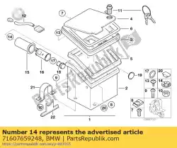 Here you can order the clamping spring from BMW, with part number 71607659248: