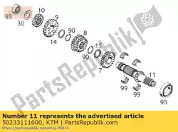 Here you can order the mainshaft 12-t exc/egs from KTM, with part number 50233111600: