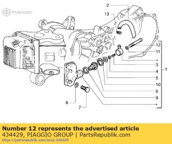 Aprilia 434429, ?ruba m6x70, OEM: Aprilia 434429