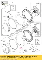 Tutaj możesz zamówić d? Tka 120 / 90-18 (bs) klx450 od Kawasaki , z numerem części 410220026: