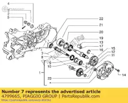 Tutaj możesz zamówić wa? Ko? A pasowego od Piaggio Group , z numerem części 4799665: