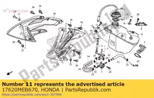 honda 17620MEB670 cap assy., fuel tank - Bottom side