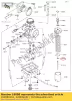 160081010, Kawasaki, morsetto kx65-a1 kawasaki  kx 65 2000 2001 2002 2003 2005 2006 2007 2008 2009 2010 2011 2012 2013 2014 2015 2016 2017 2018 2019 2020, Nuovo