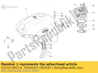 GU32100210, Piaggio Group, serbatoio del carburante vuoto moto-guzzi breva ie 750 2003, Nuovo