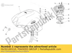 Qui puoi ordinare serbatoio del carburante vuoto da Piaggio Group , con numero parte GU32100210: