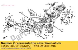 Here you can order the no description available at the moment from Honda, with part number 15515KT8710: