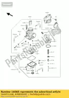 160651168, Kawasaki, houder-carburateur kx250-f1 kawasaki kdx kx 250 1988 1989 1990 1991 1992 1993, Nieuw