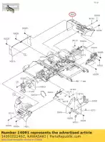 1409102246Z, Kawasaki, 01 capa, lateral traseira, direita, f.blac kawasaki  400 2017 2018 2019 2020 2021, Novo