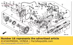 Aquí puede pedir cuña g, piñón (2. 00 de Honda , con el número de pieza 41454HM8000: