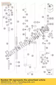 ktm 48600432S ajuste do adaptador. botão + bucha.05 - Lado inferior