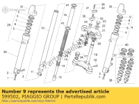 599502, Aprilia, parapolvere + molla (marzocchi), Nuovo