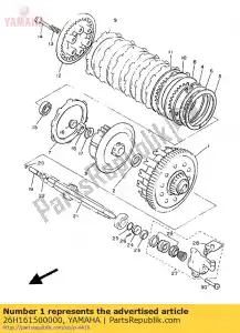 Yamaha 26H161500000 engrenage entraîné primaire comp. - La partie au fond