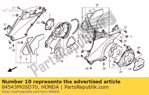 Honda 64543MGSD70 mat b, r. vloer stap - Onderkant