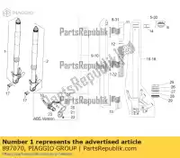 897070, Piaggio Group, rh hub cpl. aprilia dorsoduro zd4sm000, zd4sma00, zd4smc00, zd4smc01 750 2008 2009 2010 2011 2015 2016, Nuevo