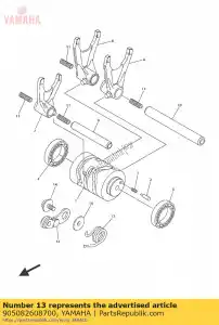 yamaha 905082608700 spr??yna, skr?canie - Dół