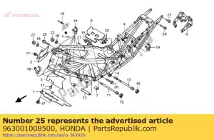 honda 963001008500 parafuso, flange, 10x85 - Lado inferior