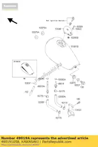 kawasaki 490191058 filtro de combustível, 