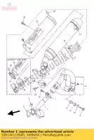 33D146110000, Yamaha, rura wydechowa 1 yamaha yz 450 2010 2011 2012 2013, Nowy