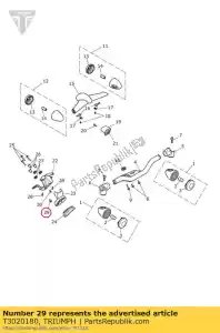 triumph T3020180 rubber foot - Bottom side