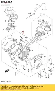 suzuki 1370139G20 case assy, ??air c - Lado inferior